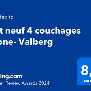 Loft Neuf 4 Couchages Peone- Valberg Appartement